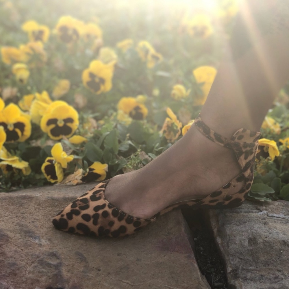 Women's Leopard flats. - Picture 2 of 5